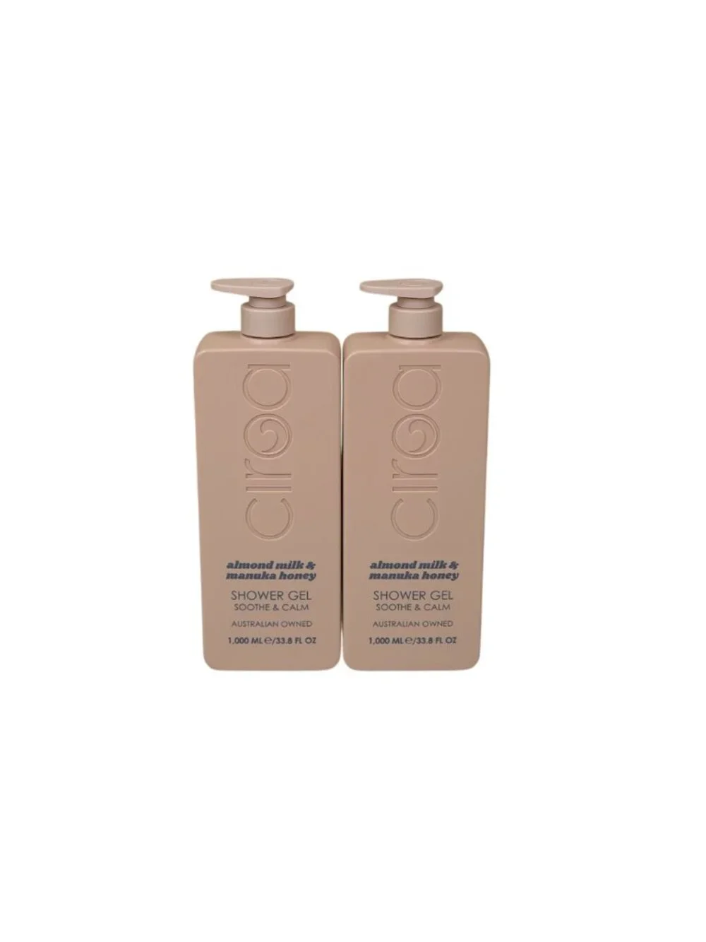 Circa 2 pk Almond Milk & Manuka Honey Shower Gel 33.8 oz Soothe & Calm Formula